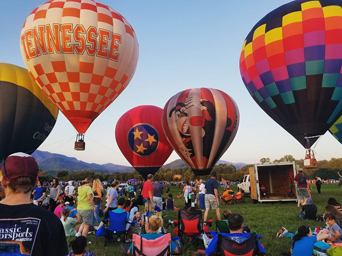 smoky mountain hot air balloon festival