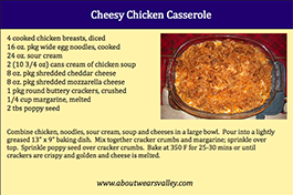 cheesy chicken casserole